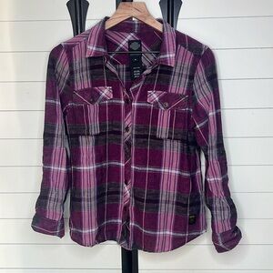 Harley-Davidson roll tab sleeve plaid buttondown shirt Medium